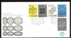 Luxe fdc Nederland NVPH nr. E104 blanco en met open klep