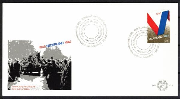 Luxe fdc Nederland NVPH nr. E105 blanco en met open klep
