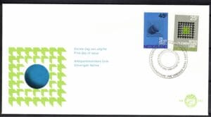 Luxe fdc Nederland NVPH nr. E107 blanco en met open klep