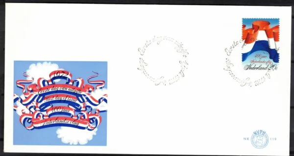 Luxe fdc Nederland NVPH nr. 119 blanco en met open klep