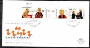 Luxe fdc Nederland NVPH nr. E122 blanco en met open klep