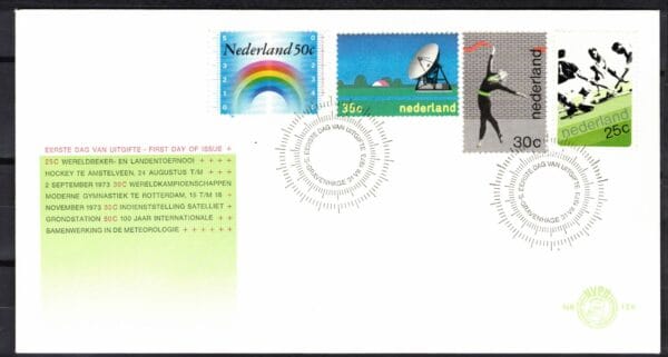 Luxe fdc Nederland Nvph nr.126.Blanco en met open klep
