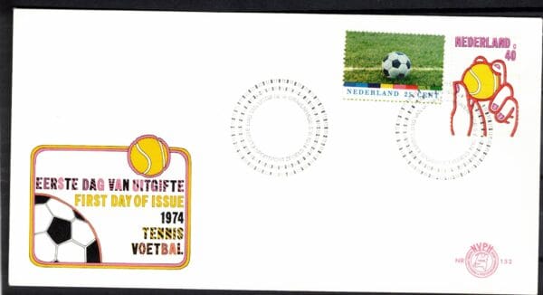 Luxe fdc Nederland Nvph nr.132.Blanco en met open klep