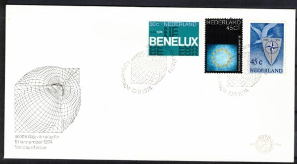 Luxe fdc Nederland Nvph nr.134.Blanco en met open klep