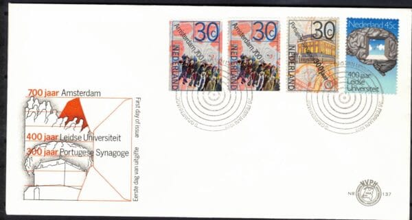 Luxe fdc Nederland NVPH nr. 137