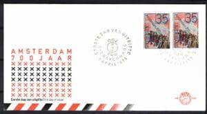 Luxe fdc Nederland NVPH nr. E138 blanco en met open klep