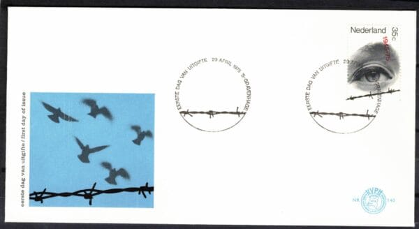Luxe fdc Nederland Nvph nr.140.Blanco en met open klep