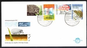 Luxe fdc Nederland NVPH nr. E146 blanco en met open klep