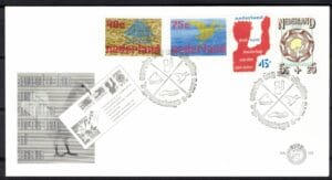 Luxe fdc Nederland NVPH nr. E151 blanco en met open klep