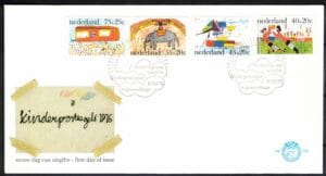 Luxe fdc Nederland NVPH nr. 153 blanco en met open klep