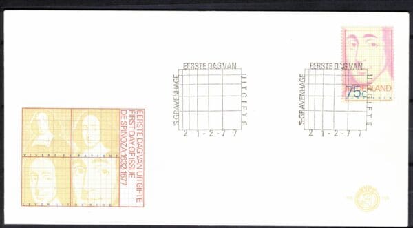 Luxe fdc Nederland NVPH nr. E155 blanco en met open klep