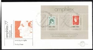 Luxe fdc Nederland NVPH nr. E159a blanco en met open klep