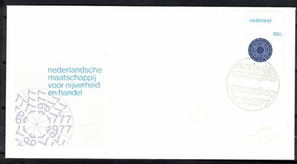 Luxe fdc Nederland Nvph nr. E160 blanco en met open klep