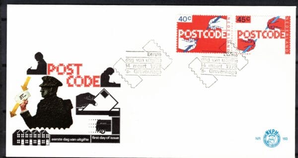Luxe fdc Nederland Nvph nr.163.Blanco en met open klep