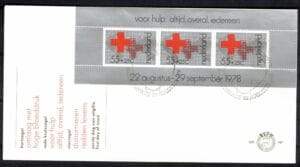 Luxe fdc Nederland NVPH nr. E167a blanco en met open klep