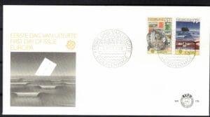 Luxe fdc Nederland NVPH nr. E175 blanco en met open klep