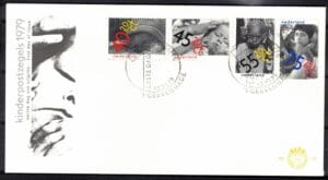 Luxe fdc Nederland NVPH nr. E179 blanco en met open klep