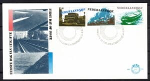 Luxe fdc Nederland NVPH nr. E186 blanco en met open klep