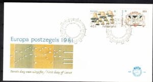 Luxe fdc Nederland NVPH nr. E194 blanco en met open klep