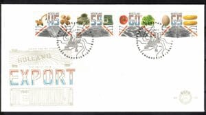 Luxe fdc Nederland NVPH nr. E196 blanco en met open klep