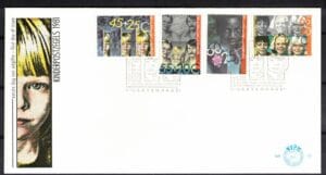 Luxe fdc Nederland NVPH nr. E197 blanco en met open klep
