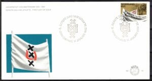 Luxe fdc Nederland NVPH nr. E198 blanco en met open klep
