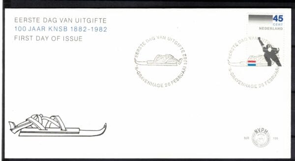 Luxe fdc Nederland NVPH nr. E199 blanco en met open klep