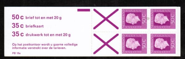 Postzegelboekjes 1964-2007 Nederland NVPH nr. PB 18a