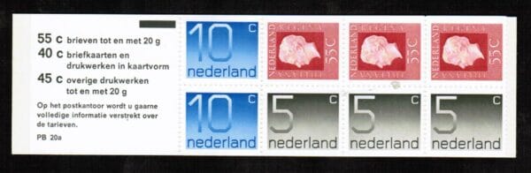 Postzegelboekjes 1964-2007 Nederland NVPH nr. PB 20a