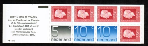 Postzegelboekjes 1964-2007 Nederland NVPH nr. 22a