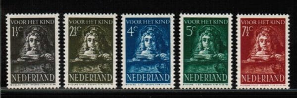 Frankeerzegels Nederland NVPH nrs. 397-401 postfris
