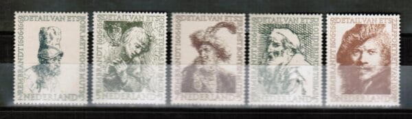 Frankeerzegels Nederland NVPH nrs 671-675 postfris