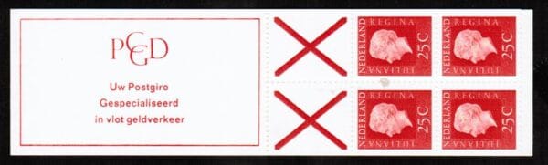 Postzegelboekje 1964-2007 Nederland NVPH nr. 9cF