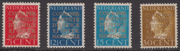 Dienstzegels Nederland NVPH nrs. D16-D19 postfris