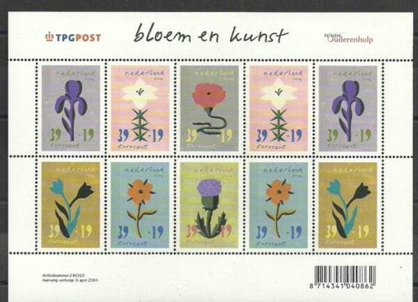 Frankeerzegels Nederland NVPH nr. V2252-2257 postfris