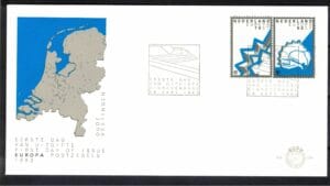 Luxe fdc Nederland NVPH nr. E204 blanco en met open klep
