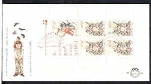 Luxe fdc Nederland NVPH nr. 206a blanco en met open klep