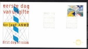 Luxe fdc Nederland NVPH nr. E207 blanco en met open klep