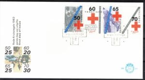 Luxe fdc Nederland NVPH nr. E211 blanco met open klep