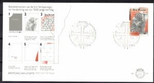 Luxe fdc Nederland NVPH nr. E216 blanco met open klep