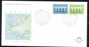Luxe fdc Nederland NVPH nr. E217 blanco met open klep