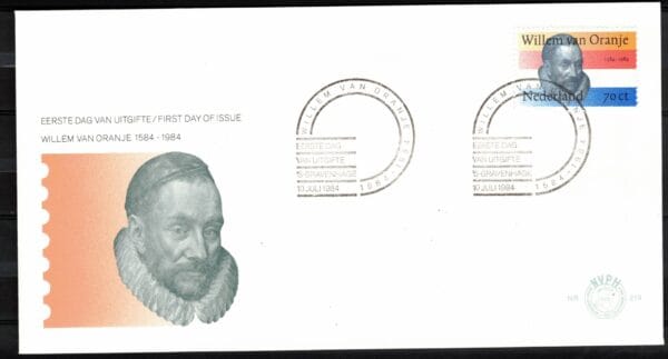 Luxe fdc Nederland NVPH nr. E219 blanco met open klep