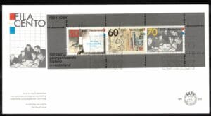 Luxe fdc Nederland NVPH nr. E220 blanco en met open klep