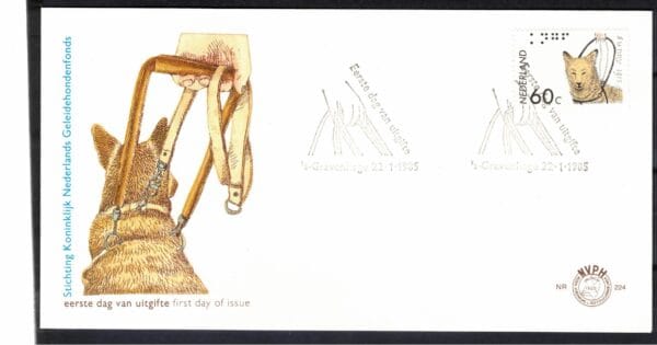 Luxe fdc Nederland NVPH nr. E224 blanco met open klep