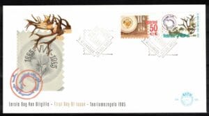 Luxe fdc Nederland NVPH nr. E225 blanco en met open klep