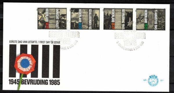 Luxe fdc Nederland NVPH nr. E227 blanco met open klep