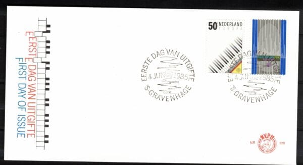 Luxe fdc Nederland NVPH nr. E228 blanco met open klep