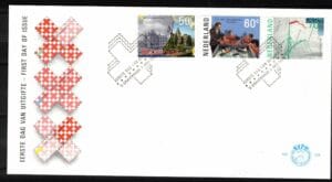 Luxe fdc Nederland NVPH nr. E229 blanco met open klep