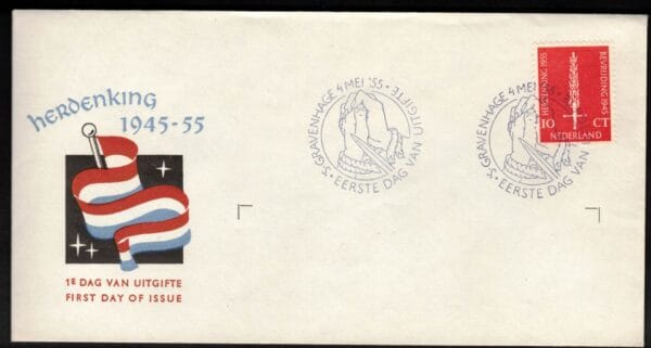 LUXE FDC Nederland Nvph nr.E22. Onbeschreven,open klep en met cert.H.Vleeming