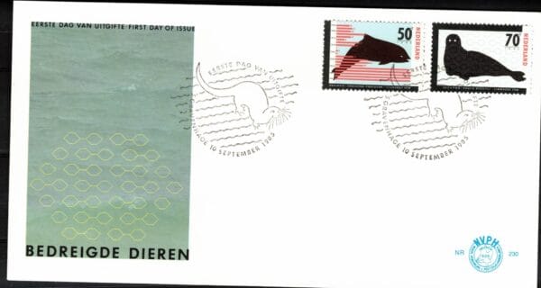 Luxe fdc Nederland NVPH nr. E230 blanco met open klep